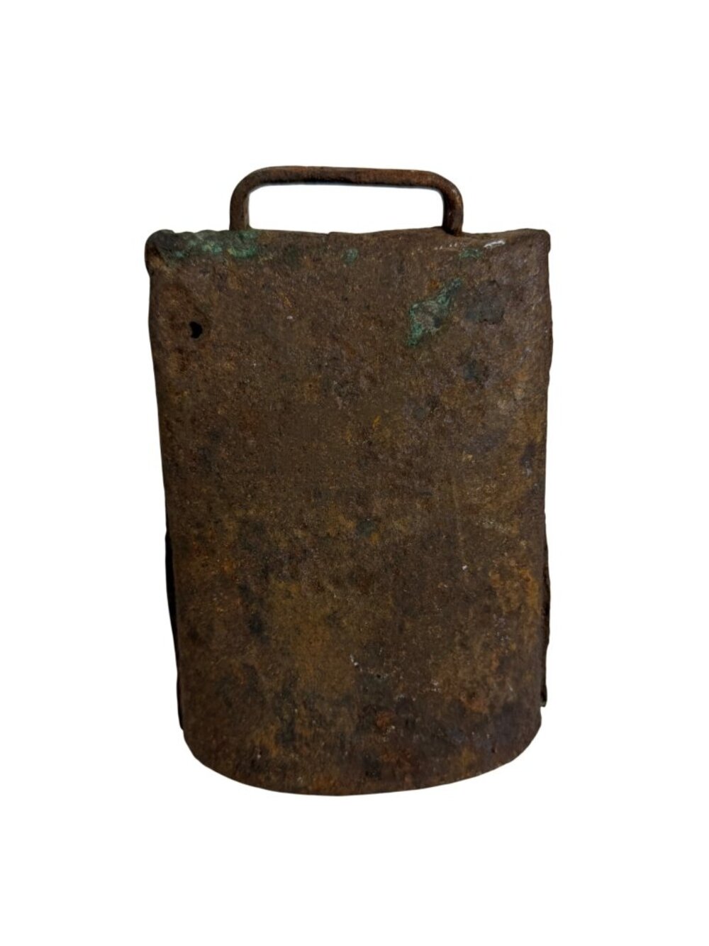 Antique Metal Goat Calf Cow Bell Primitive Hand Forged Riveted Sides 5.5 x 3.75